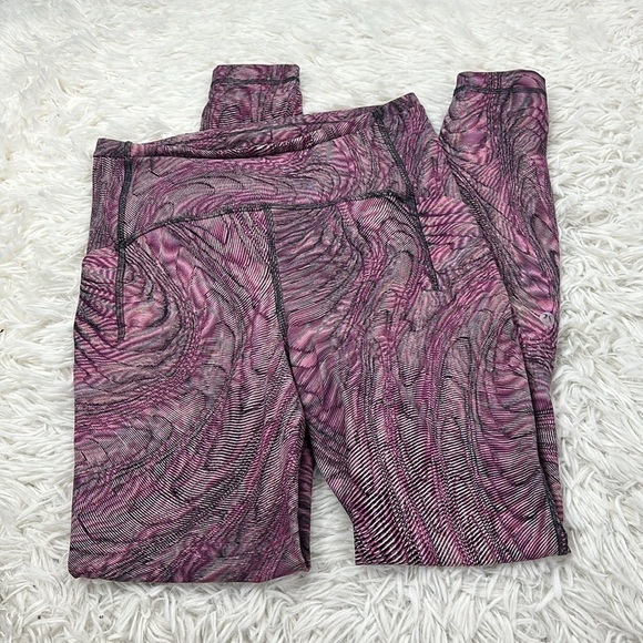 Lululemon Swift Speed High-Rise Tight 28" Dimensional Sonic Pink Multi - Picture 1 of 7
